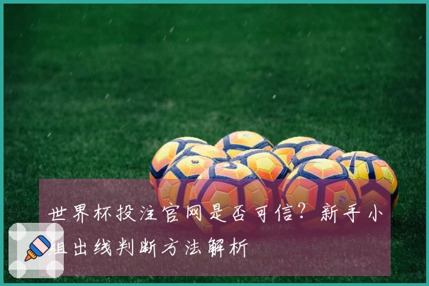 世界杯投注官网是否可信？新手小组出线判断方法解析
